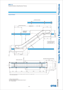 Croquis de Escalera Mecánica: Especificaciones Técnicas