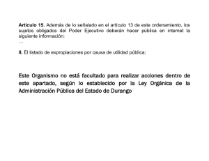 Este Organismo no está facultado para realizar acciones dentro de