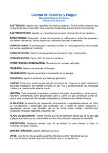 Control de Vectores y Plagas