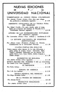 NUEVAS EDICIONES UNIVERSIDAD NACIONAL