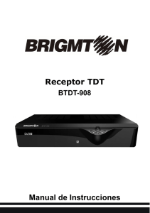 Receptor TDT Manual de Instrucciones