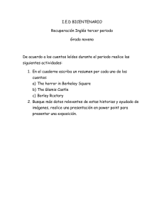 I.E.D BICENTENARIO Recuperación Inglés tercer periodo Grado
