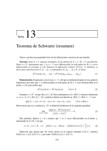 Tema 13. Teorema de Schwartz (resumen)