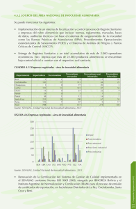 4.5.2 LOGROS DEL ÁREA NACIONAL DE INOCUIDAD