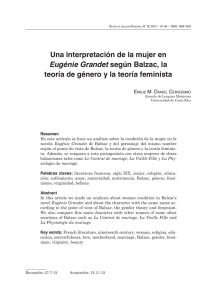 Una interpretación de la mujer en Eugénie Grandet según Balzac, la