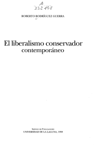 El liberalismo conservador