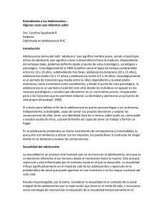 Entendiendo a los Adolescentes…