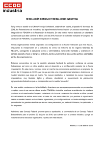 Ambas organizaciones hemos propiciado una configuración de la