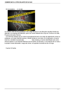hombre mata a otro delante de su hijo