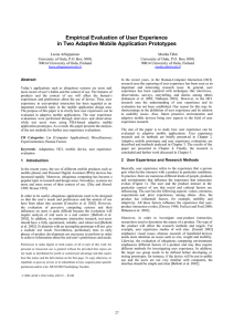 Empirical Evaluation of User Experience in Two Adaptive Mobile