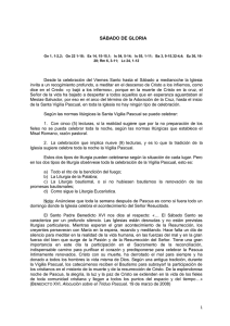 SÁBADO DE GLORIA