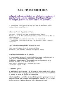 La Iglesia Pueblo de Dios: Comunidad y Fe Cristiana
