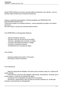 Desde FEAPS Andalucía nos hemos marcado objetivos ambiciosos