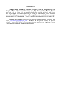 Curriculum vitae Manuel Lafarga Marqués es profesor de Estética e