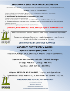 tu denuncia sirve para parar la represion 2013