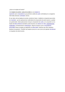 QUE ES UNA TARJETA DE SONIDO