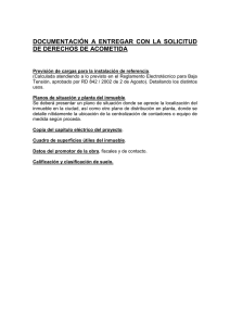 (Documentación necesaria para Derechos de Acometida)