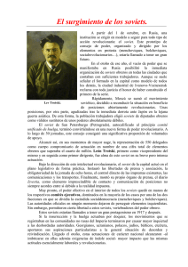 El surgimiento de los soviets.