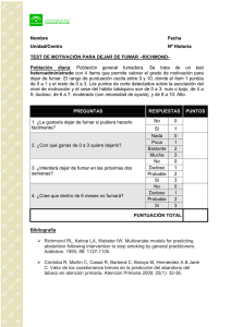 Test de Richmond: Motivación para Dejar de Fumar