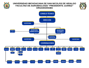 organigrama - Facultad de Agrobiologia "Presidente Juarez"