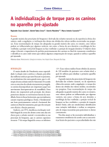 A individualização de torque para os caninos