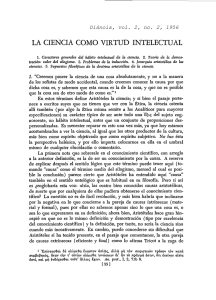 LA CIENCIA COMO VIRTUD INTELECTUAL
