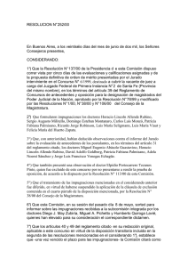 RESOLUCION N° 252/00 En Buenos Aires, a los veintiséis días del