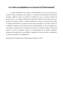 La crítica al capitalismo en el seno de la II Internacional