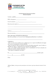 Certamen literario Cartas para una fiesta 2016 DECLARACIÓN