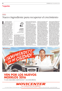 Nuevo ingrediente para recuperar el crecimiento