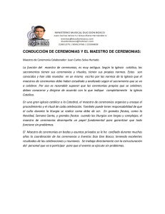 Maestro de Ceremonias - Ministerio Musical Dúo Don Bosco