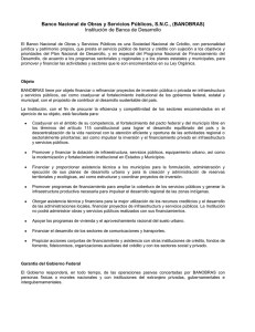 Banco Nacional de Obras y Servicios Públicos, S.N.C., (BANOBRAS