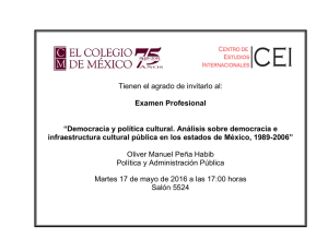 Tienen el agrado de invitarlo al: Examen Profesional “Democracia y