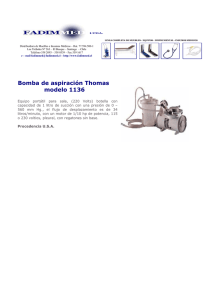 Bomba de aspiración Thomas modelo 1136