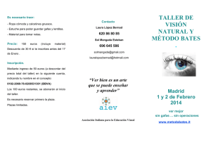 taller de visión natural y método bates