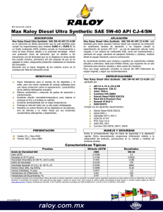Max Raloy Diesel Ultra Synthetic SAE 5W-40 API CJ-4/SN