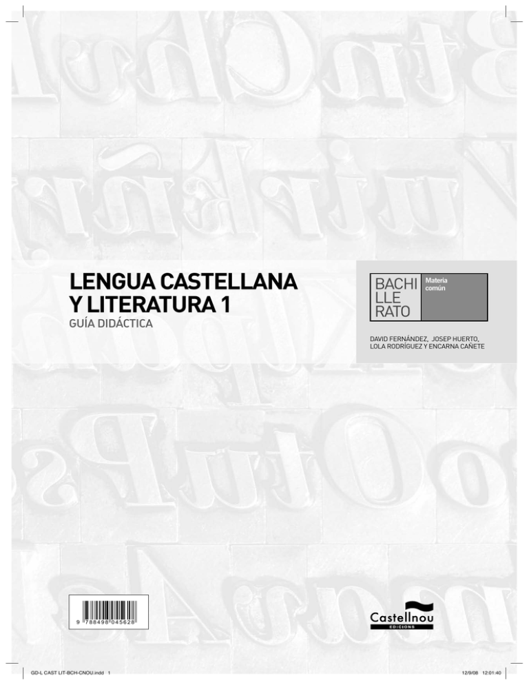 Lengua Castellana Y Literatura 1