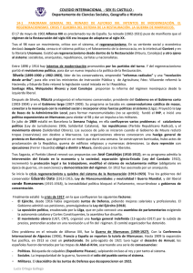 Reinado Alfonso XIII: Regeneracionismo y Crisis en España