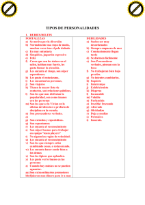 tipos de personalidades