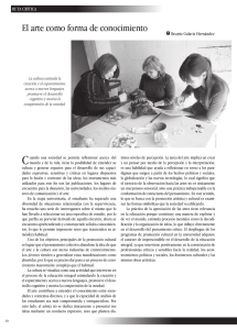 El arte como forma de conocimiento