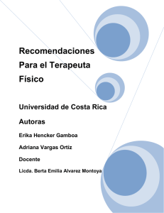 Recomendaciones TF III - Universidad de Costa Rica