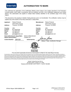 authorization to mark