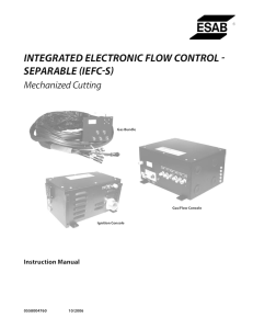 Integrated electronIc flow control - separable (Iefc-s)
