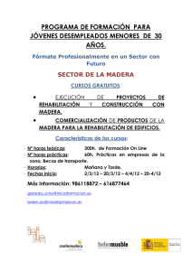 programa de formación para jóvenes desempleados menores de 30