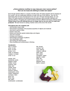 July 2016 Recycled Clothing