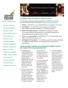 ¿CUÁNDO UNA ASISTENCIA TIENE EXCUSA? ¿QUÉ SUCEDE