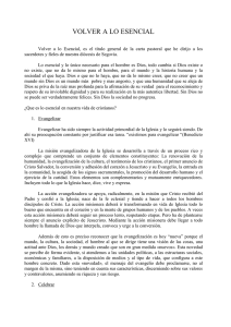 volver a lo esencial - Movimiento de Cursillos de Cristiandad