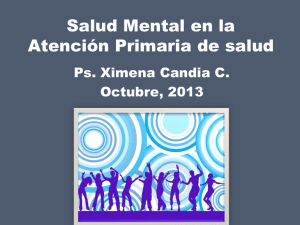Salud Mental en la Atención Primaria de salud