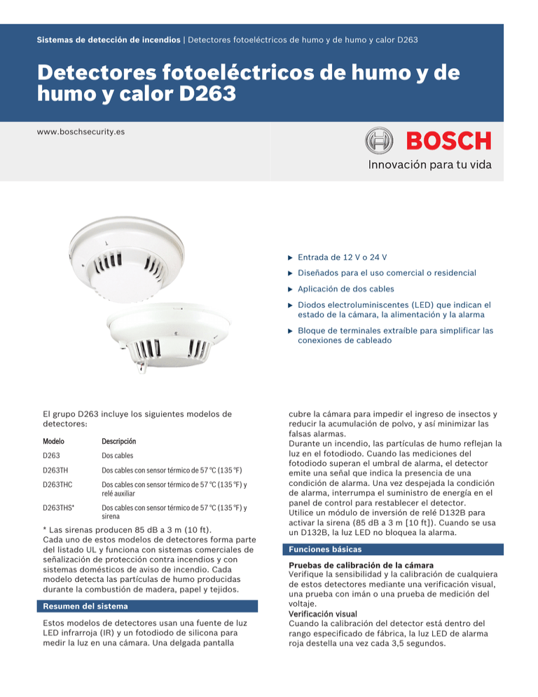 Detectores Fotoel ctricos De Humo Y De Humo Y Calor D263