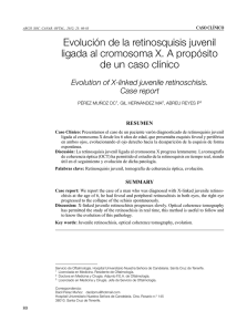 Evolución de la retinosquisis juvenil ligada al cromosoma X. A